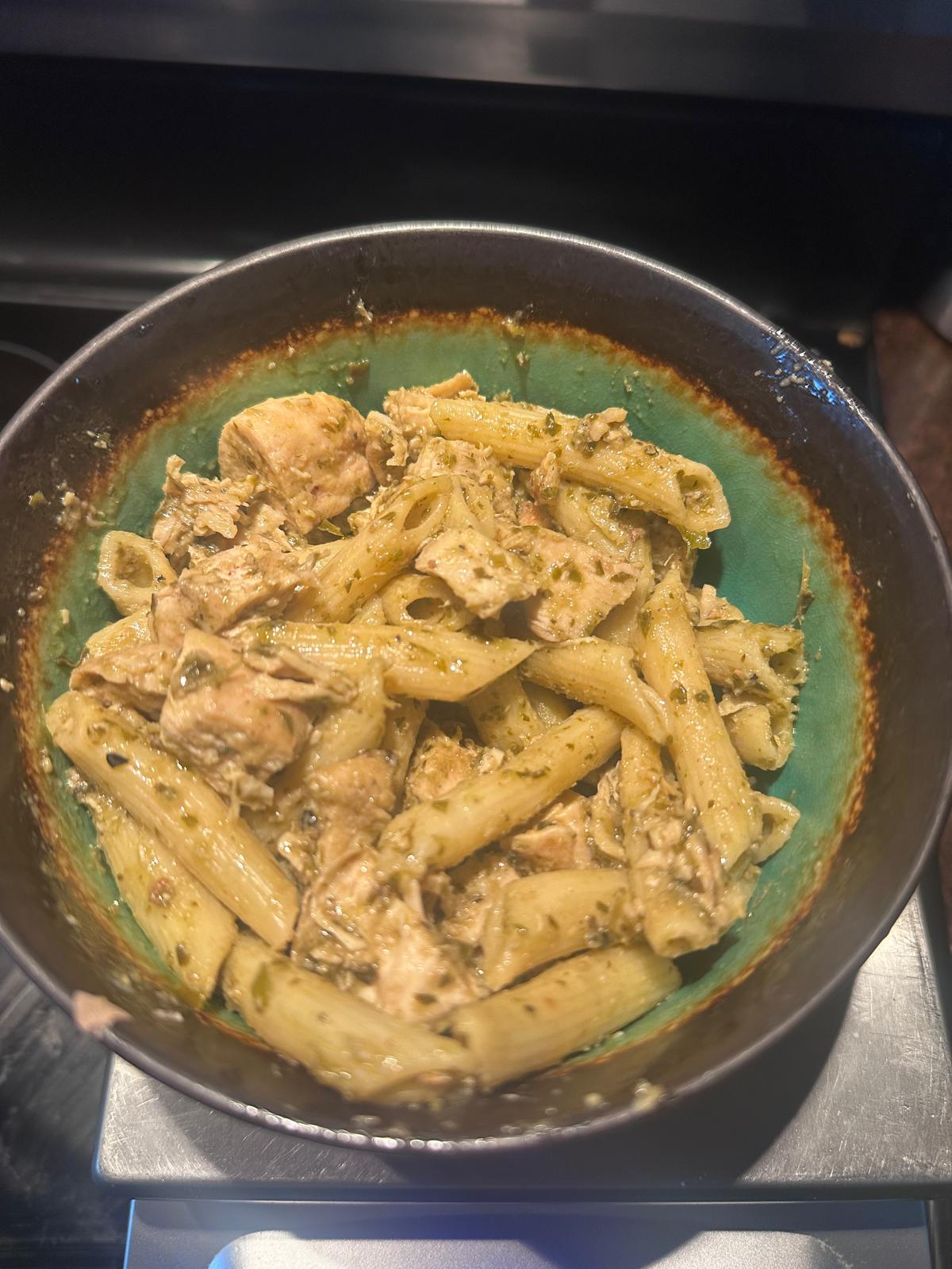 Chicken Basil Pesto Rigatoni
