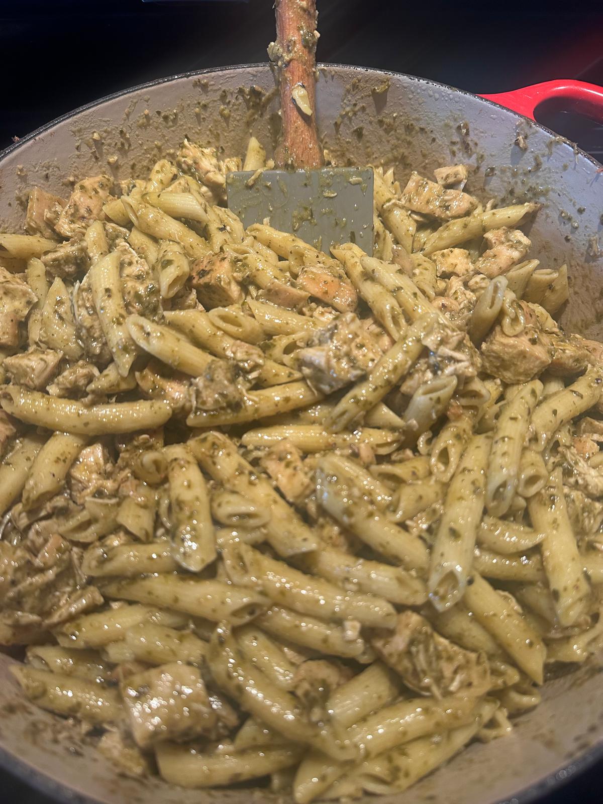 Chicken Basil Pesto Rigatoni