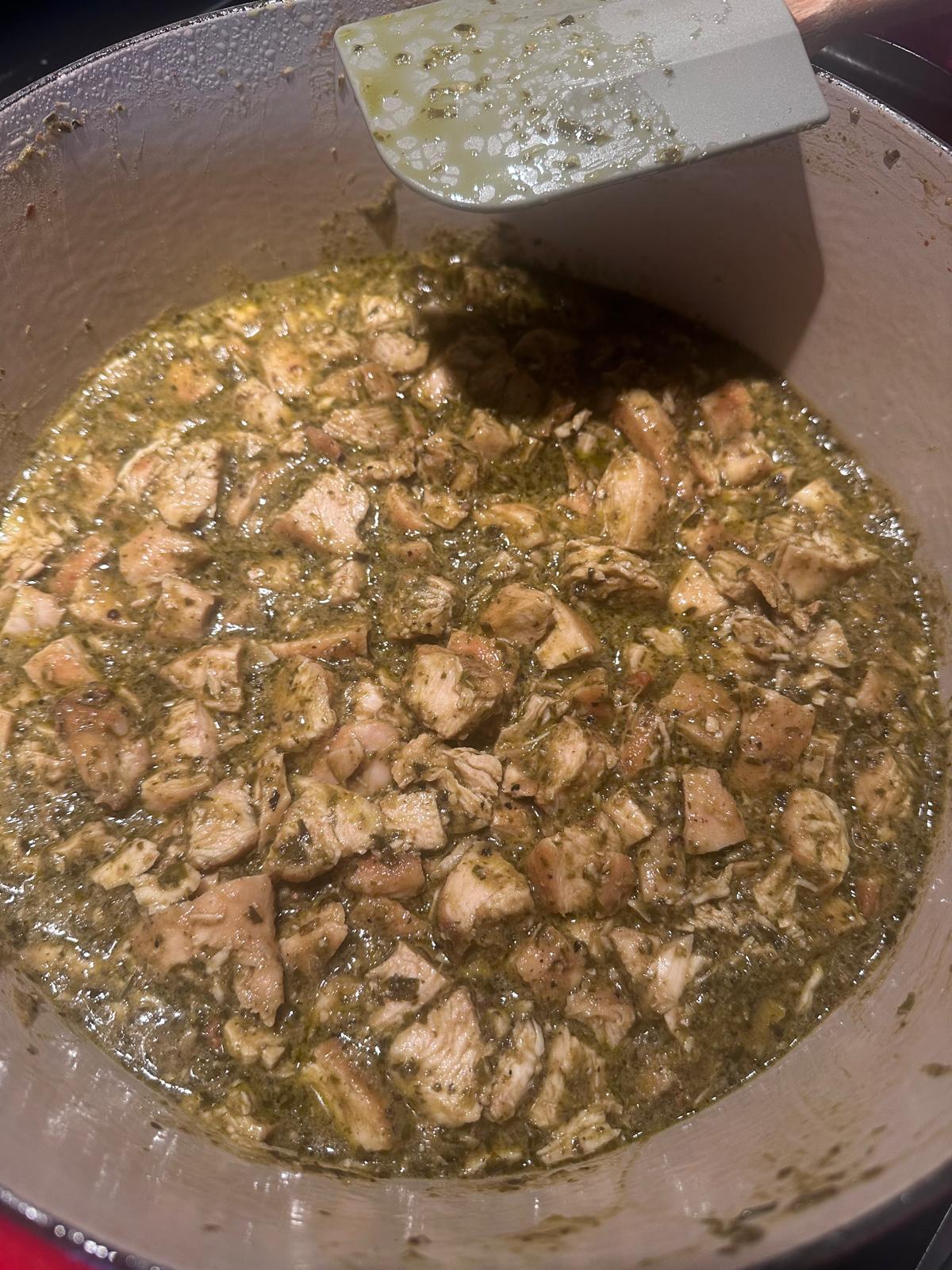 Chicken Basil Pesto Rigatoni